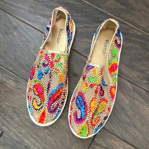 Rainbow Embroidered Shoes